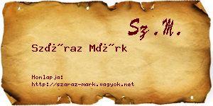 Száraz Márk névjegykártya